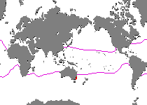 Range - Verbreitung Kuiterichthys pietschi (Pietsch's Frogfish - Pietsch's Anglerfisch)